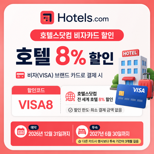 호텔스닷컴 비자카드 할인
